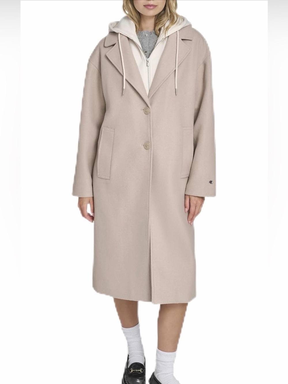 Champion Women's Long Top Coat With Removable Jersey Bib